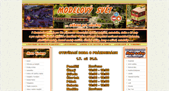 Desktop Screenshot of modelovysvet.cz