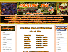 Tablet Screenshot of modelovysvet.cz